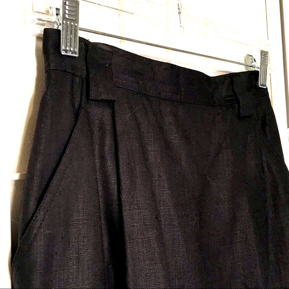 Black Linen Skirt - Picture 2 of 10